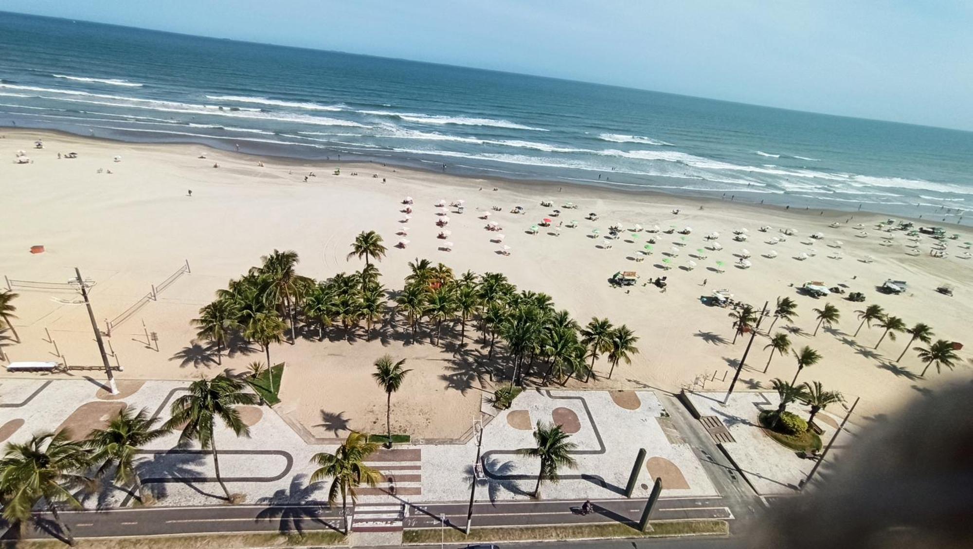 Apartamento De Frente E Com Vista Para O Mar Praia Grande  Zewnętrze zdjęcie