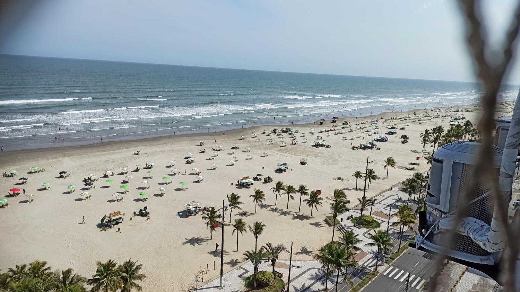 Apartamento De Frente E Com Vista Para O Mar Praia Grande  Zewnętrze zdjęcie