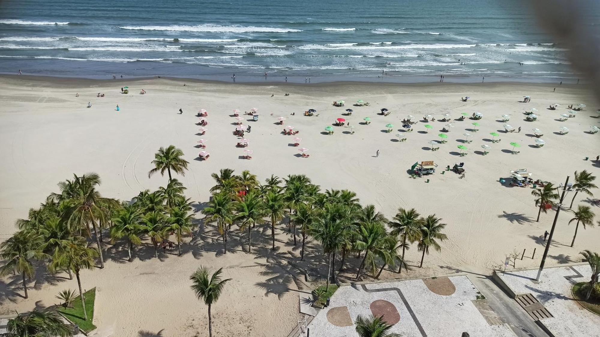 Apartamento De Frente E Com Vista Para O Mar Praia Grande  Zewnętrze zdjęcie